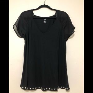 Black stretch shirt